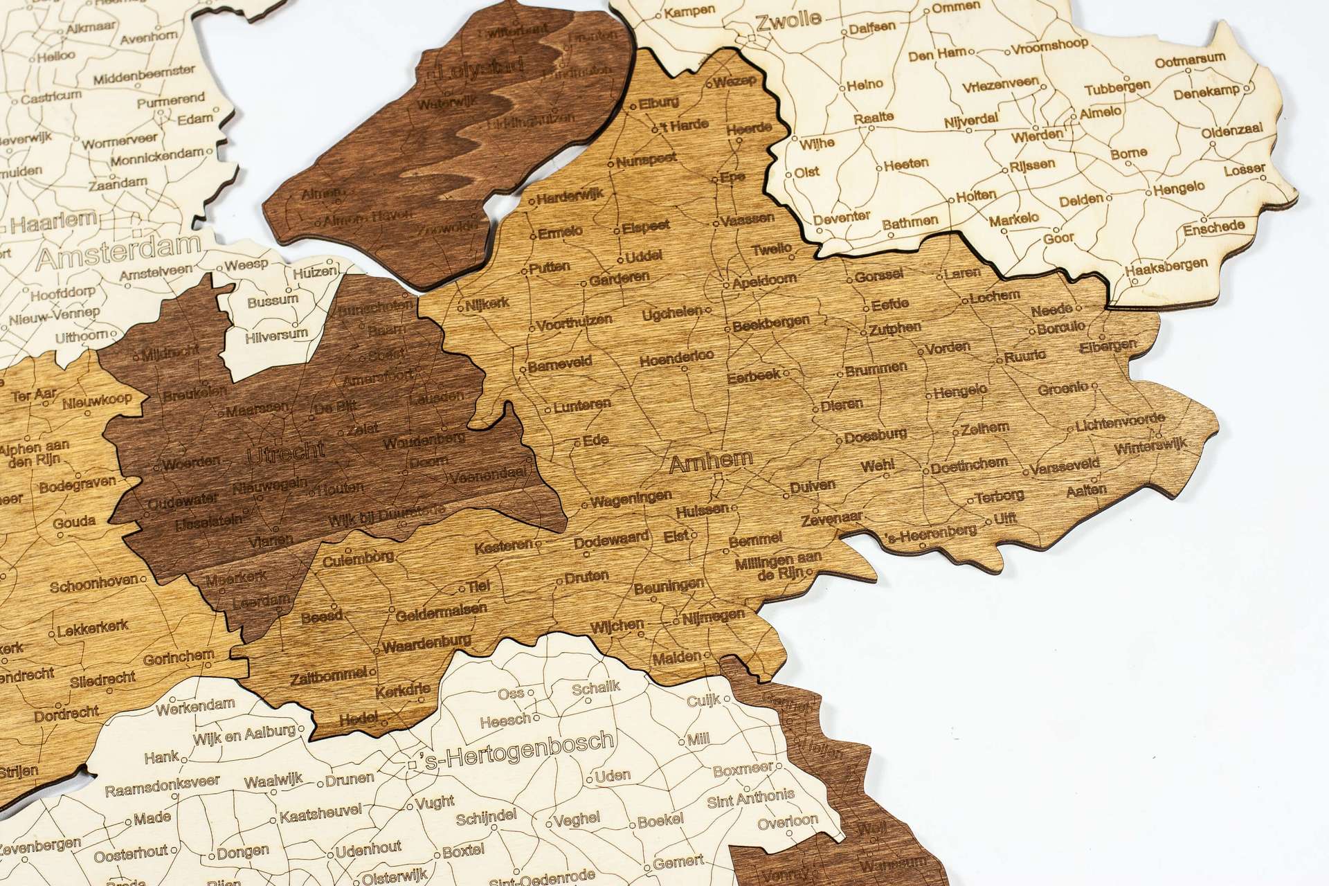 Niederlande Holzkarte