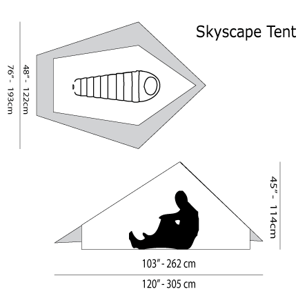 Six Moon Designs Skyscape Trekker Tente de randonnée