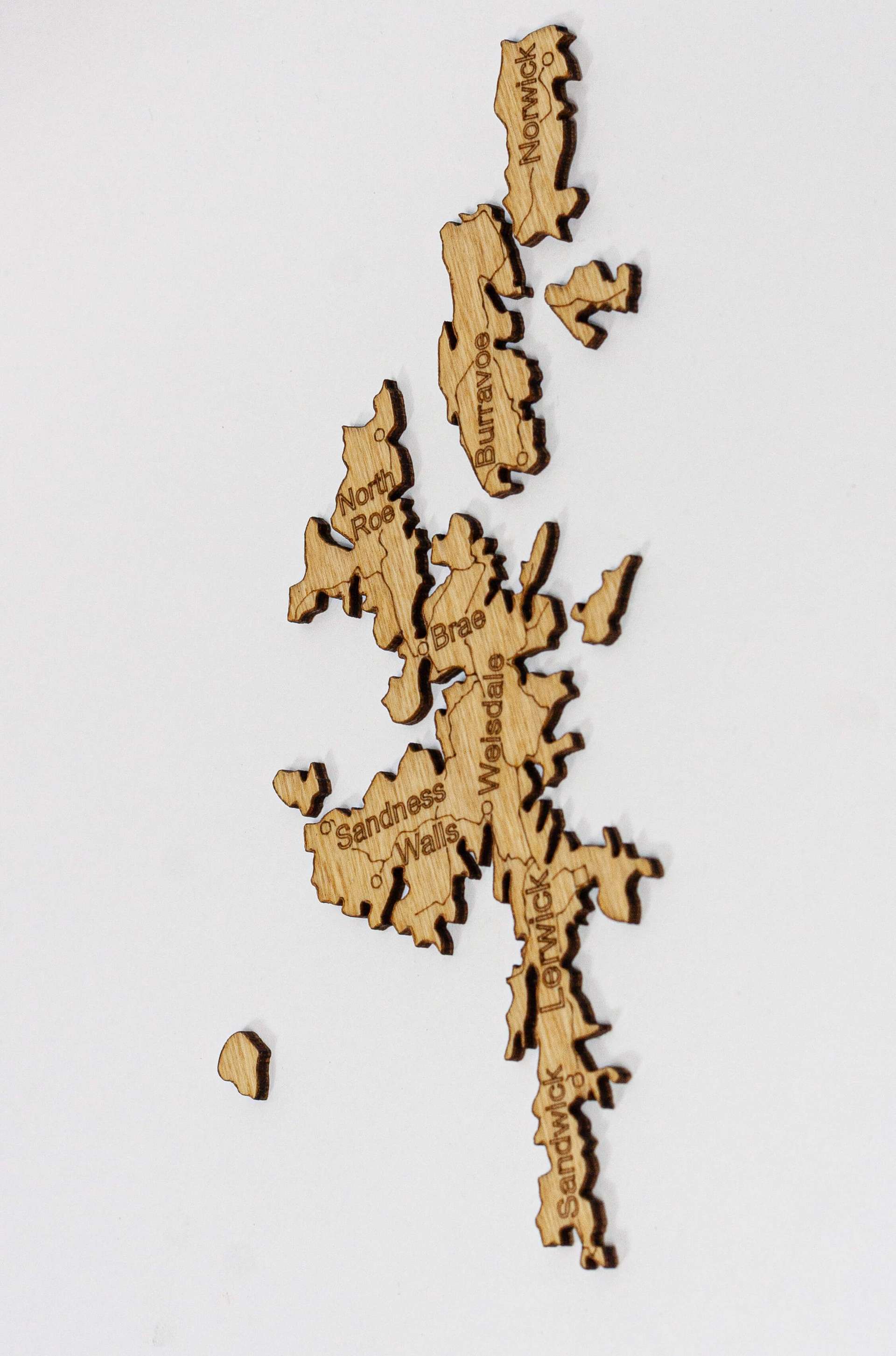 Schottland Holzkarte