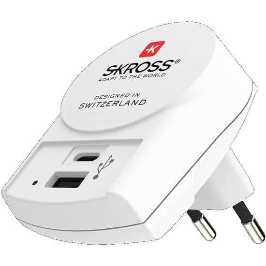 SKROSS Adaptador de carga USB Tipo-C Euro, 5400mA máx