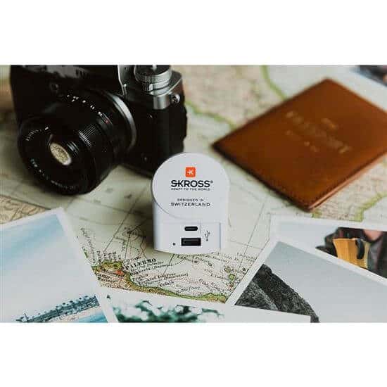 SKROSS Adaptador de carga USB Tipo-C Euro, 5400mA máx