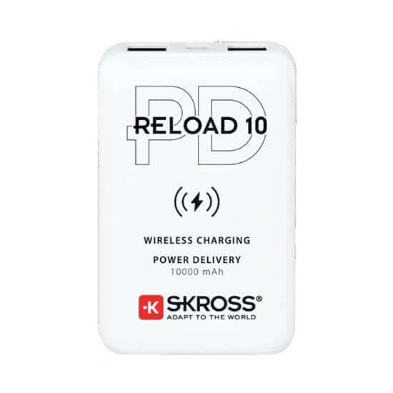 SKROSS DN56W-PD Reload 10 traadita Qi PD, 10000mAh, USB A+C Powerbank