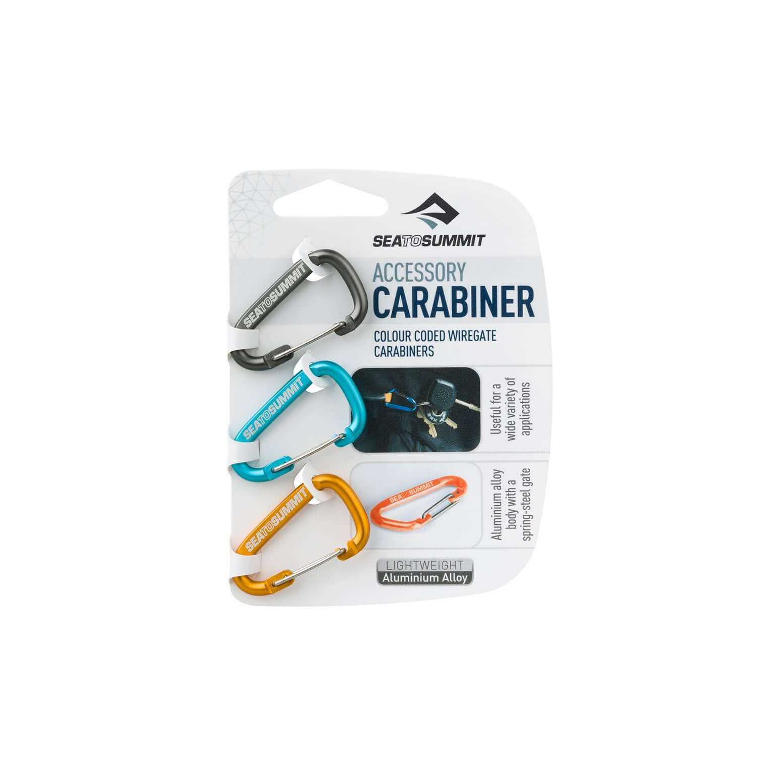Conjunto de mosquetões SeaToSummit 3 Pack