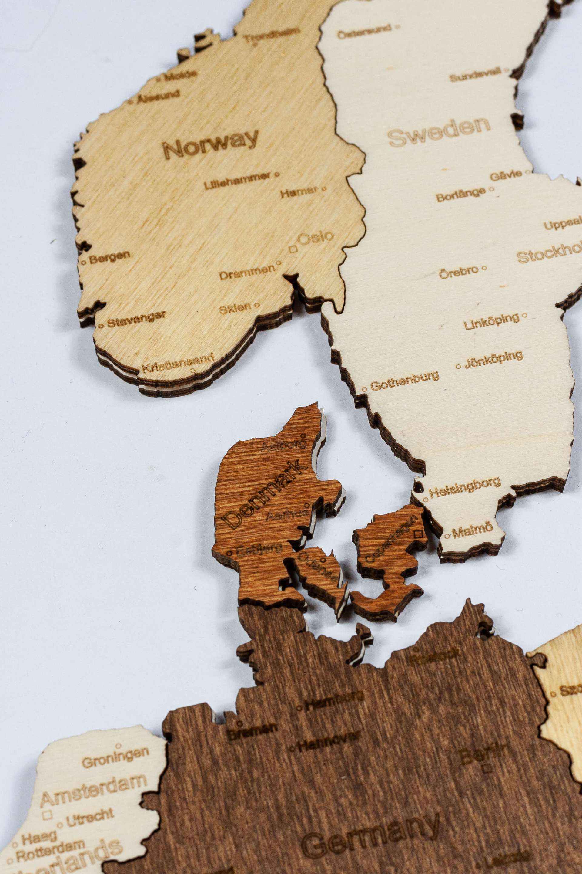 Europa Holzkarte Puzzle