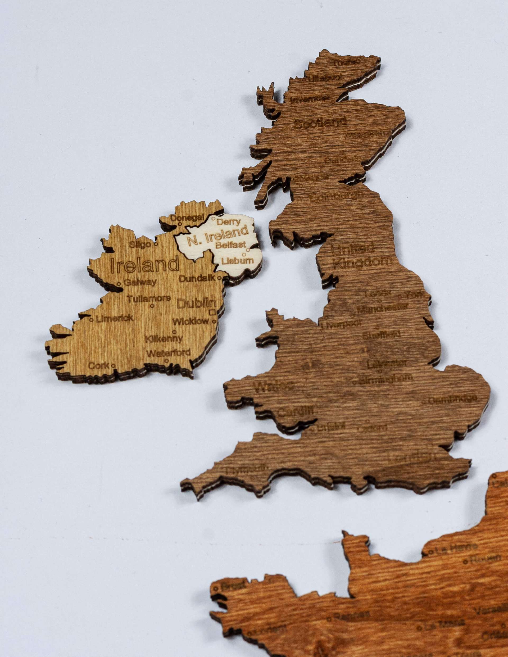 Europa Holzkarte Puzzle