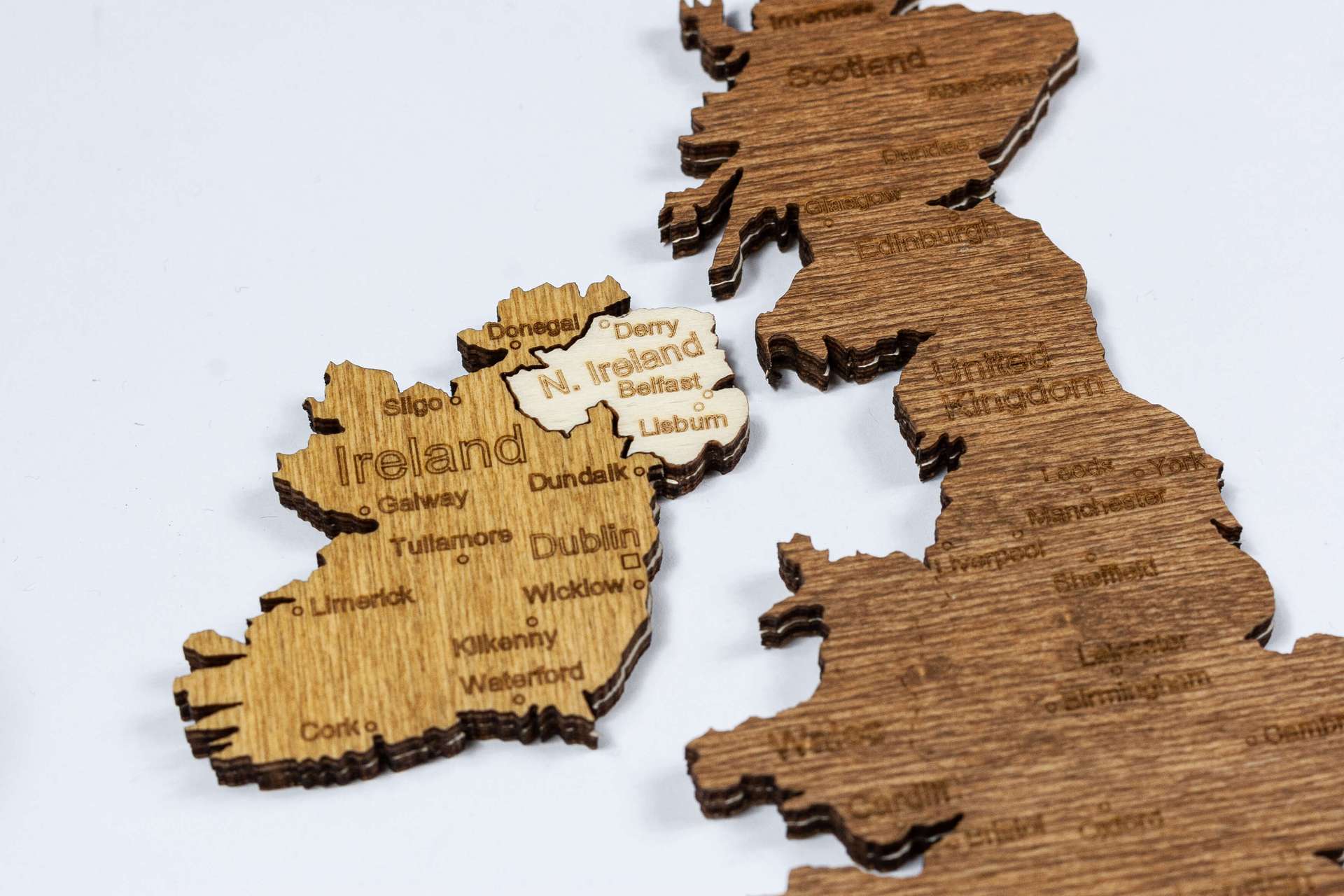 Europa Holzkarte Puzzle