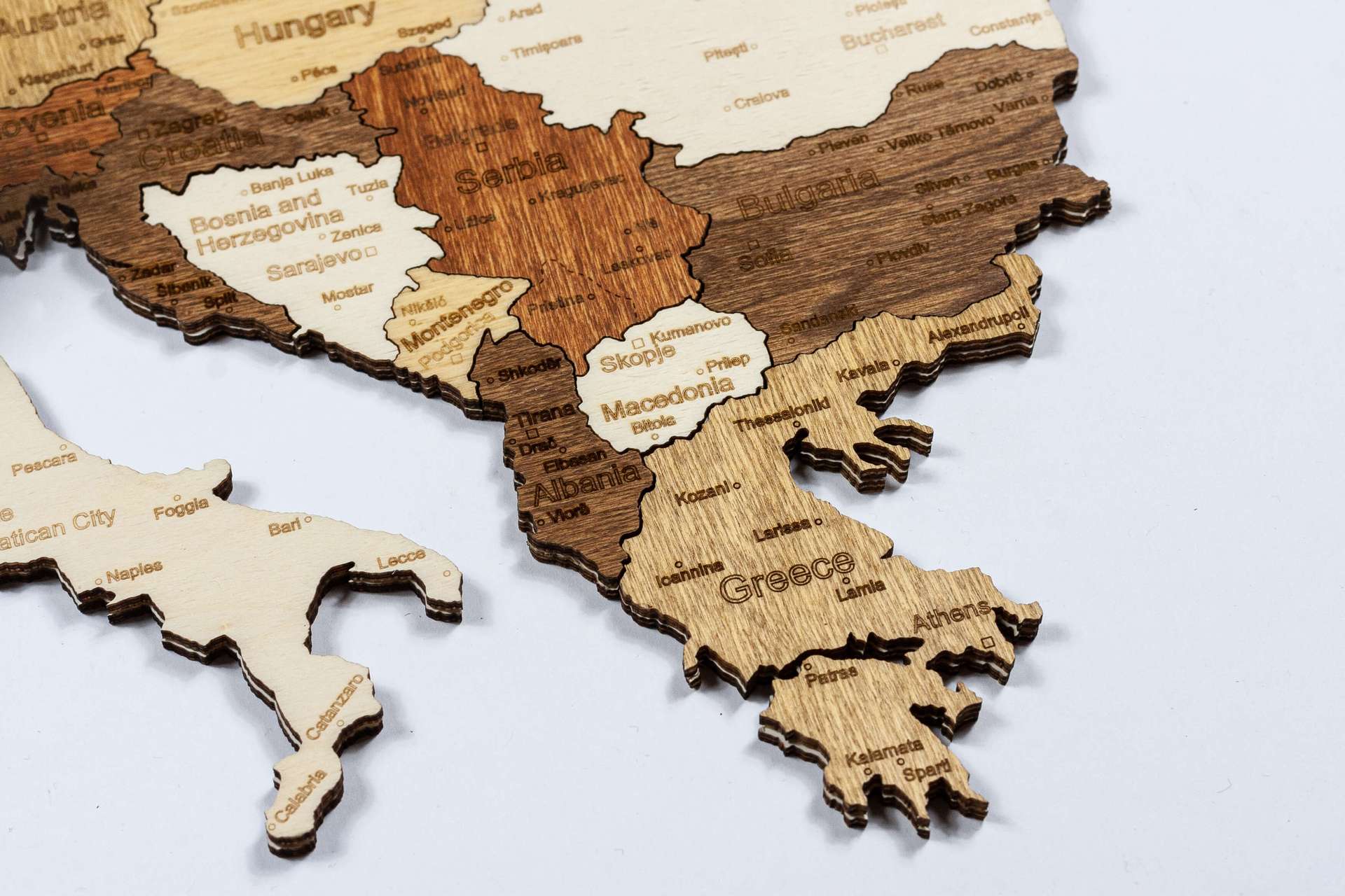 Europa Holzkarte Puzzle