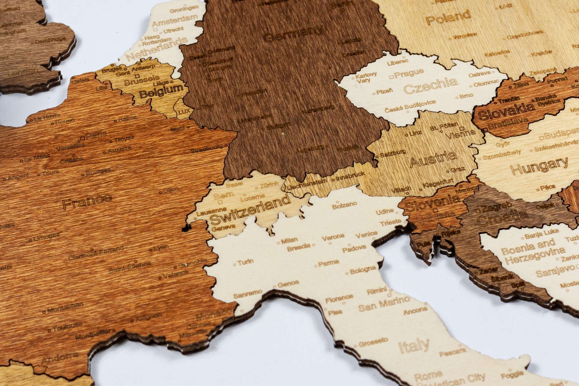 Europa Holzkarte Puzzle