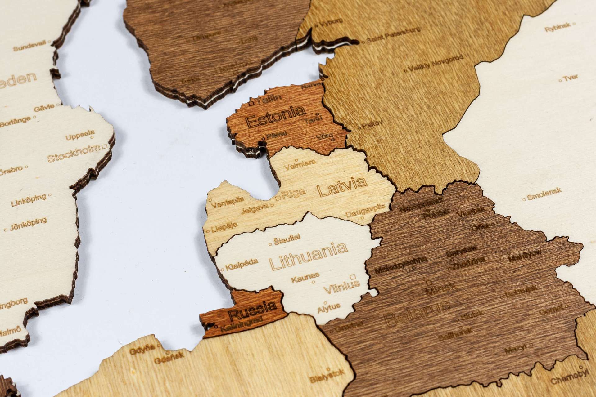 Europa Holzkarte Puzzle