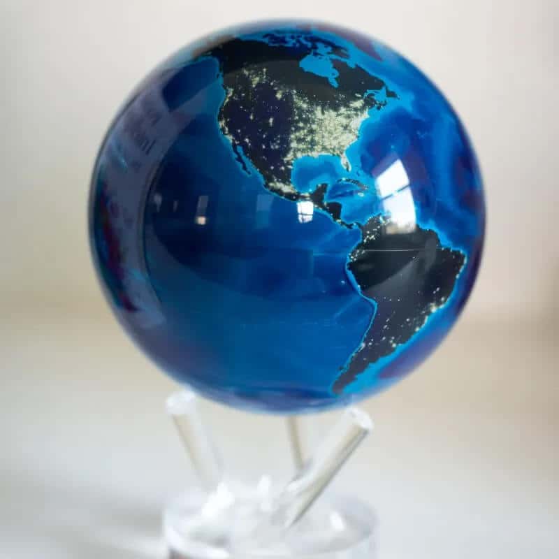 MOVA Earth at Night Självroterande jordglob