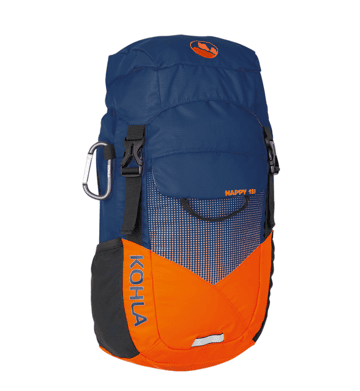 Navy peony / red orange