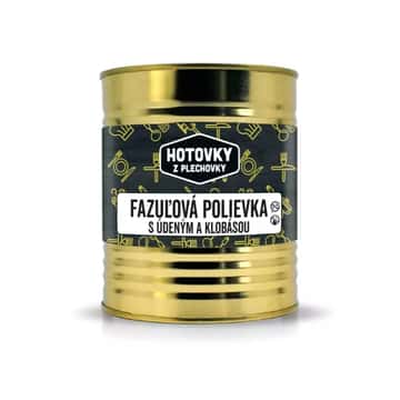 Fazolová polévka s uzeným a klobásou