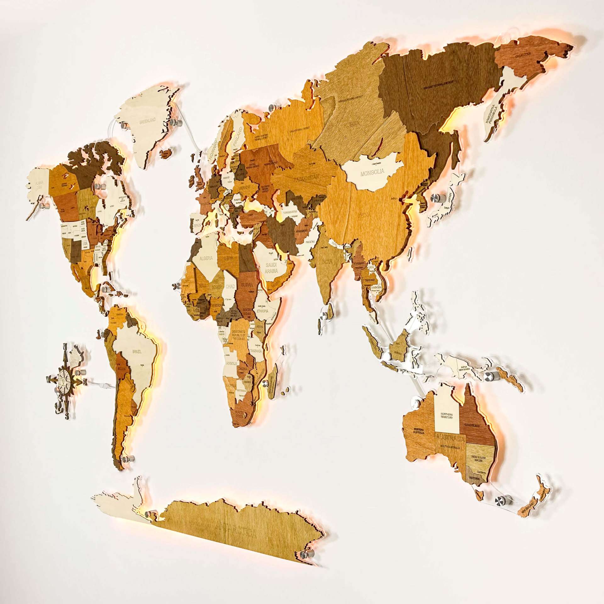 LED Illuminated Maps