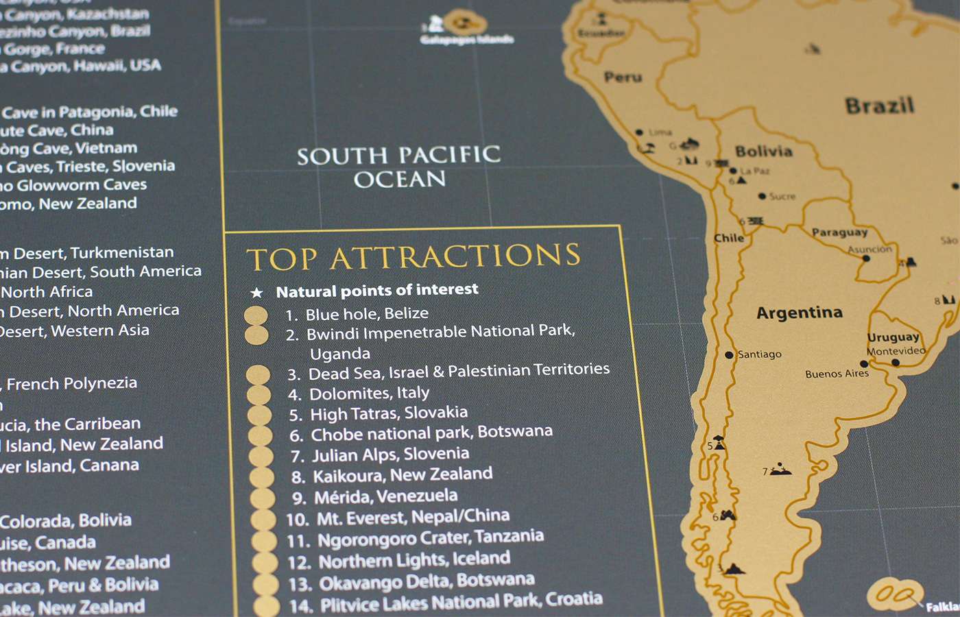 Karta svijeta za grebanje