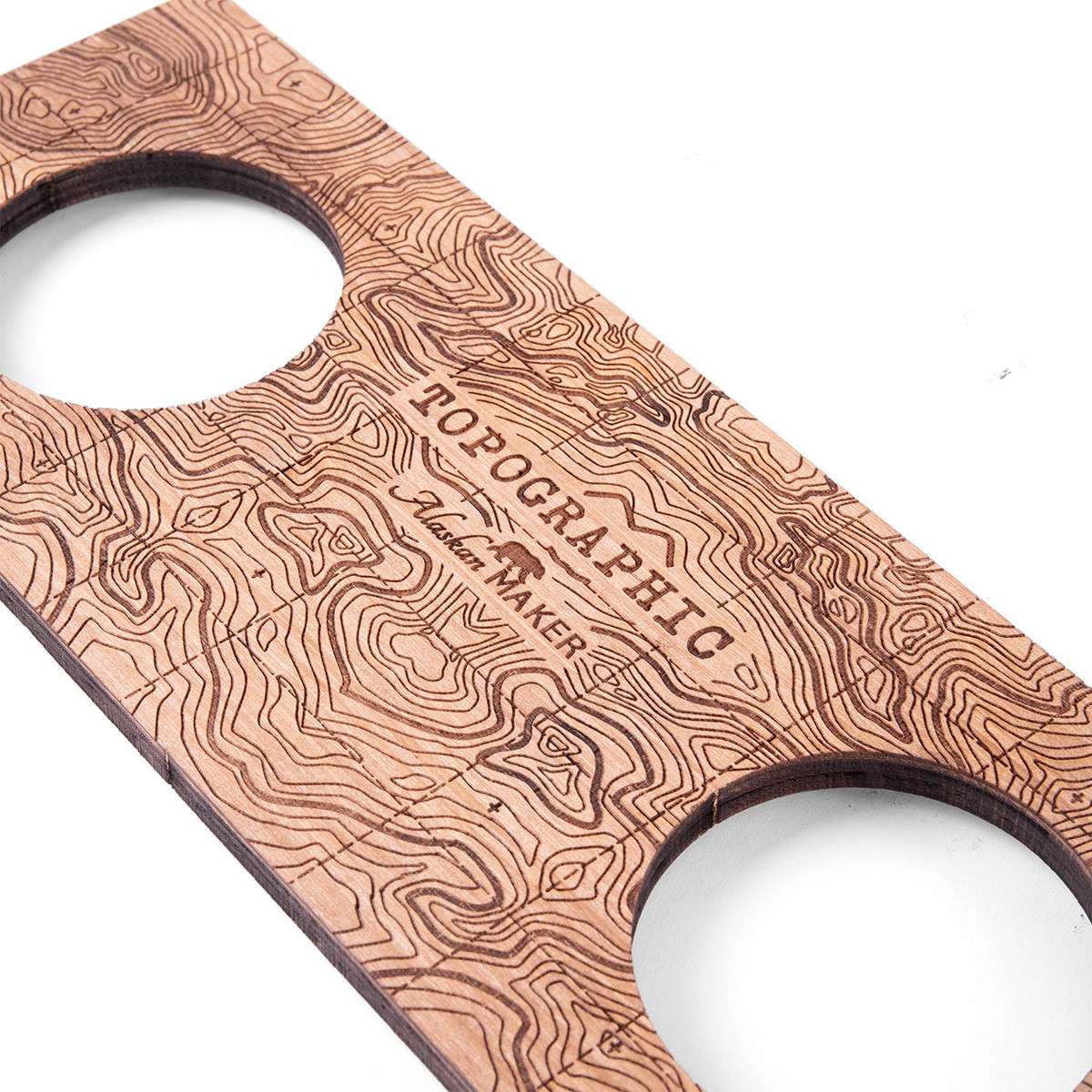 Alaskan Maker Topographic Display for 2 Spirit Glasses