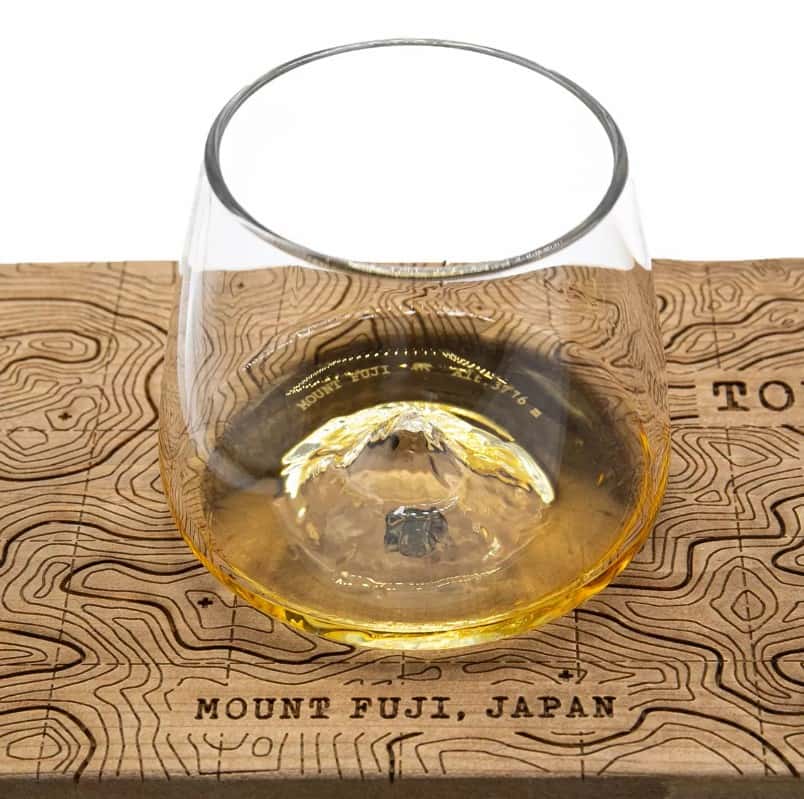 Alaskan Maker Fuji & Denali set of 2 Topographic Glasses