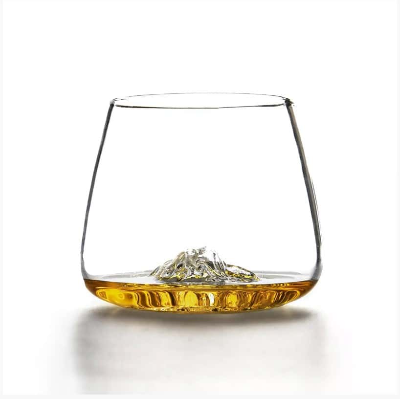 Alaskan Maker Fuji & Denali set of 2 Topographic Glasses