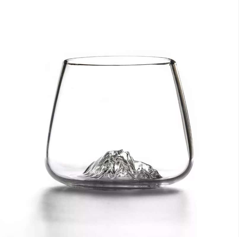 Alaskan Maker Fuji & Denali set of 2 Topographic Glasses