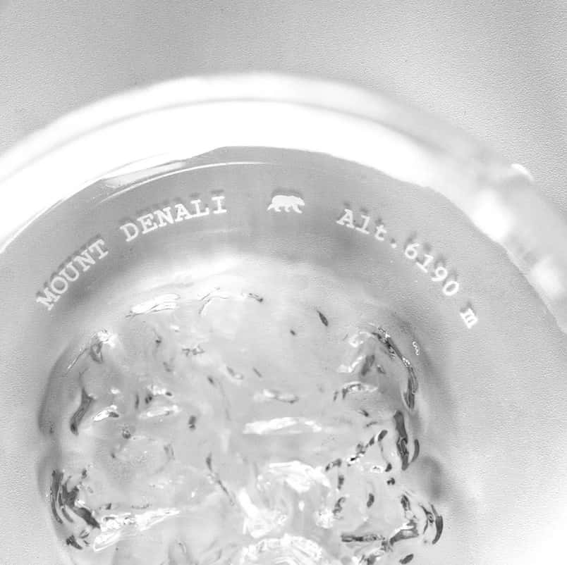 Alaskan Maker Fuji & Denali set of 2 Topographic Glasses