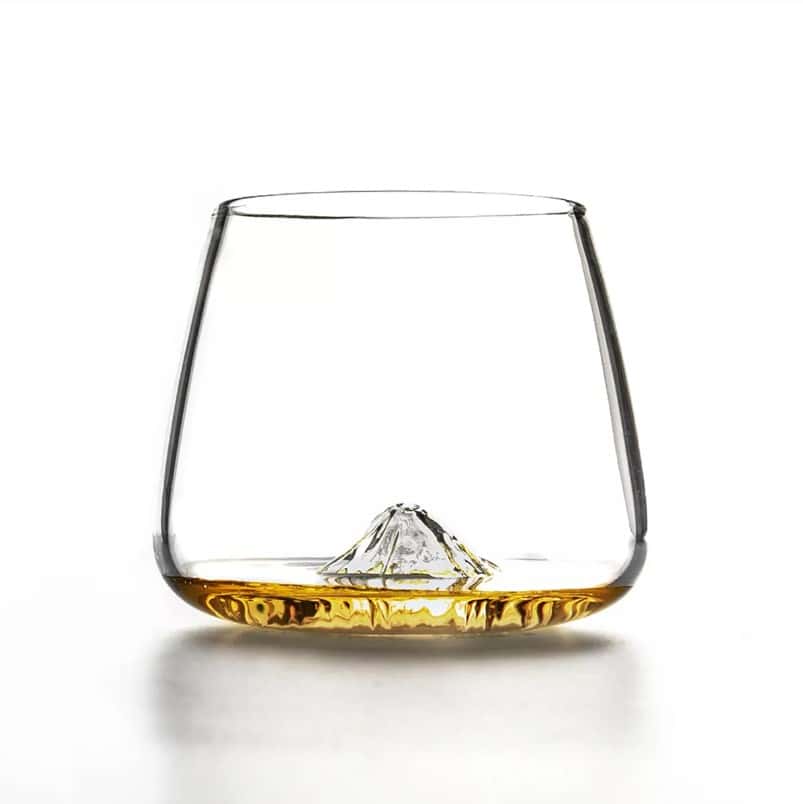 Alaskan Maker Fuji & Denali set of 2 Topographic Glasses