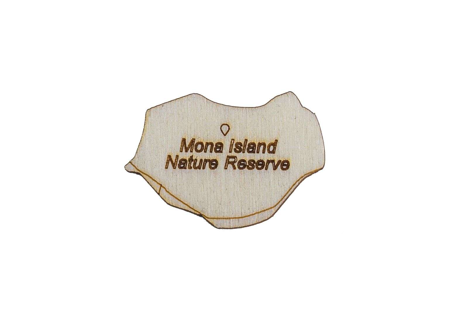 Puerto Rico Wooden Map