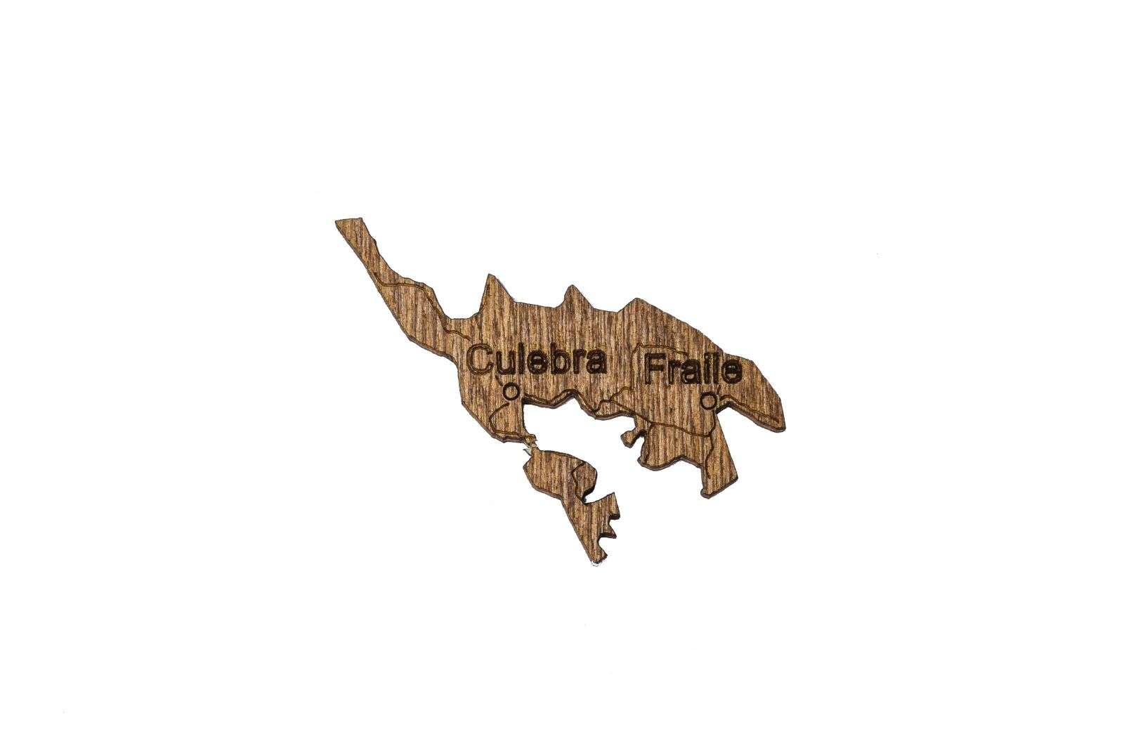 Puerto Rico Wooden Map
