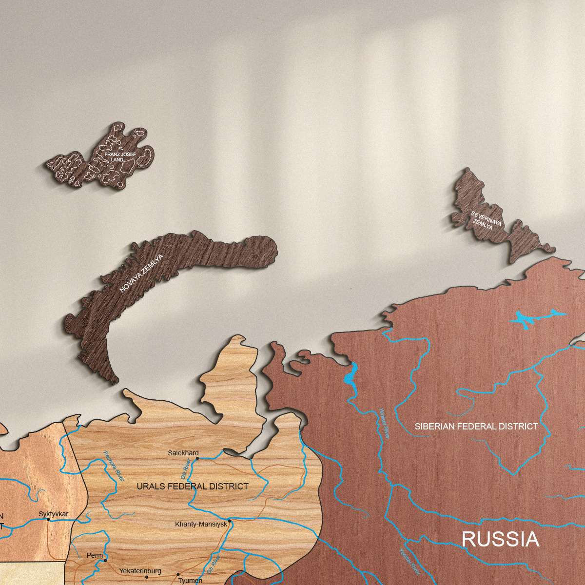 Bunte Holzinseln - exotisch, arktisch und abgelegen