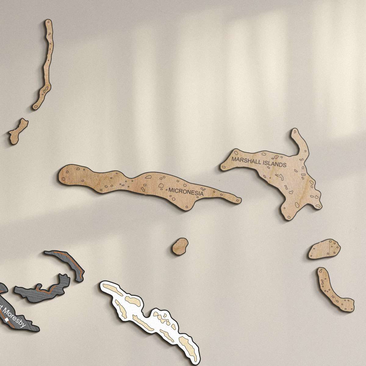 Bunte Holzinseln - exotisch, arktisch und abgelegen