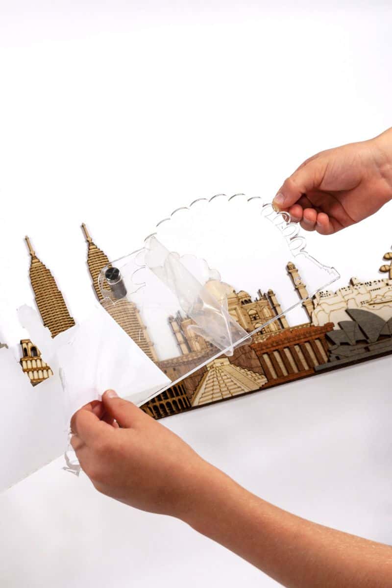 Acrylic base for the 3D Antarctica