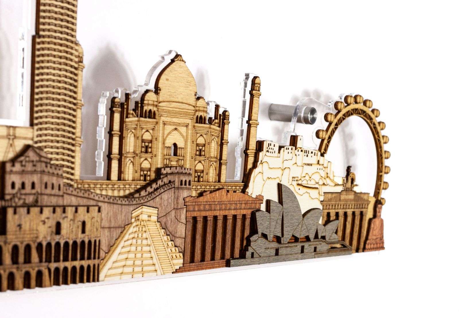 Acrylic base for the 3D Landmarks Panel