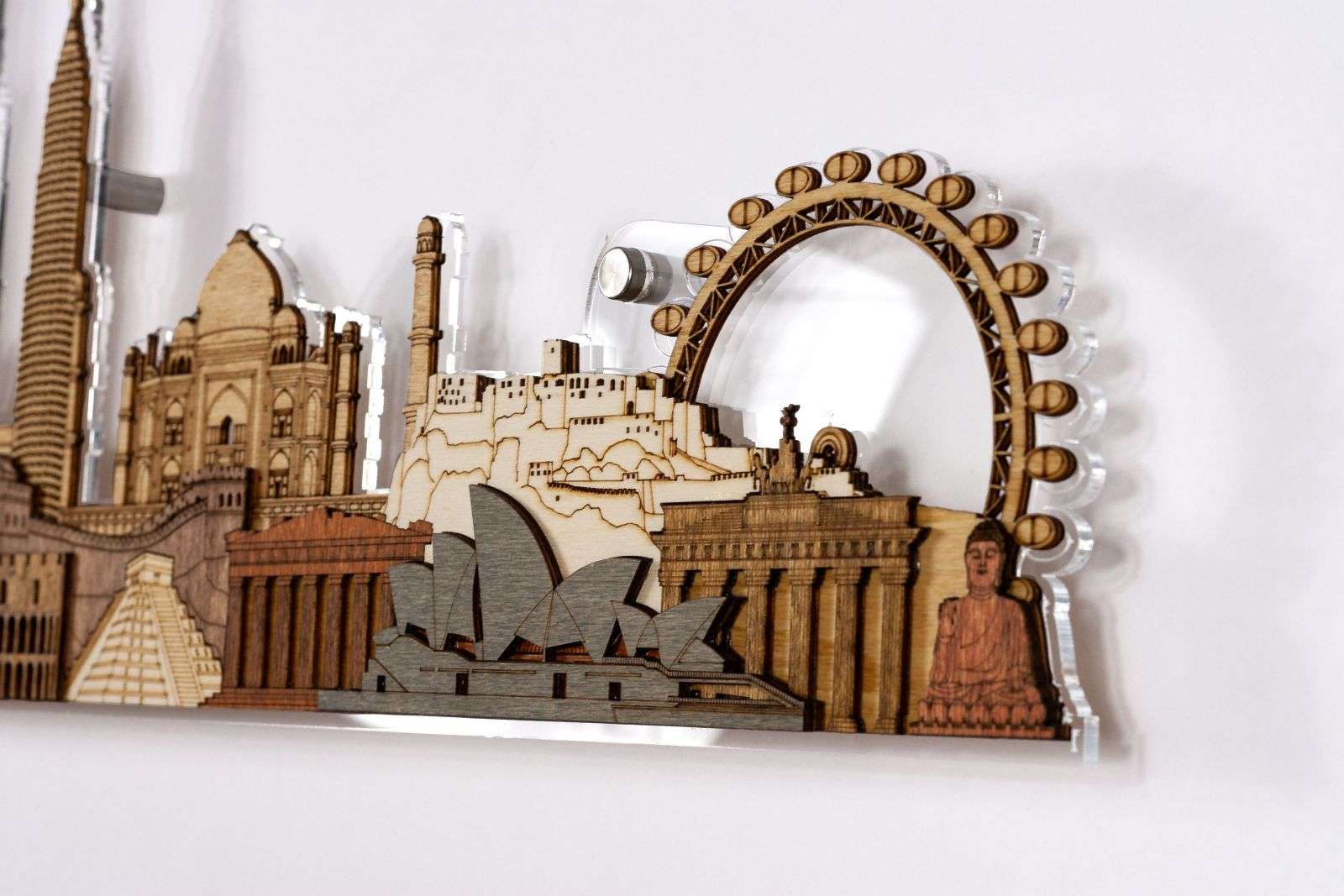 Acrylic base for the 3D Landmarks Panel