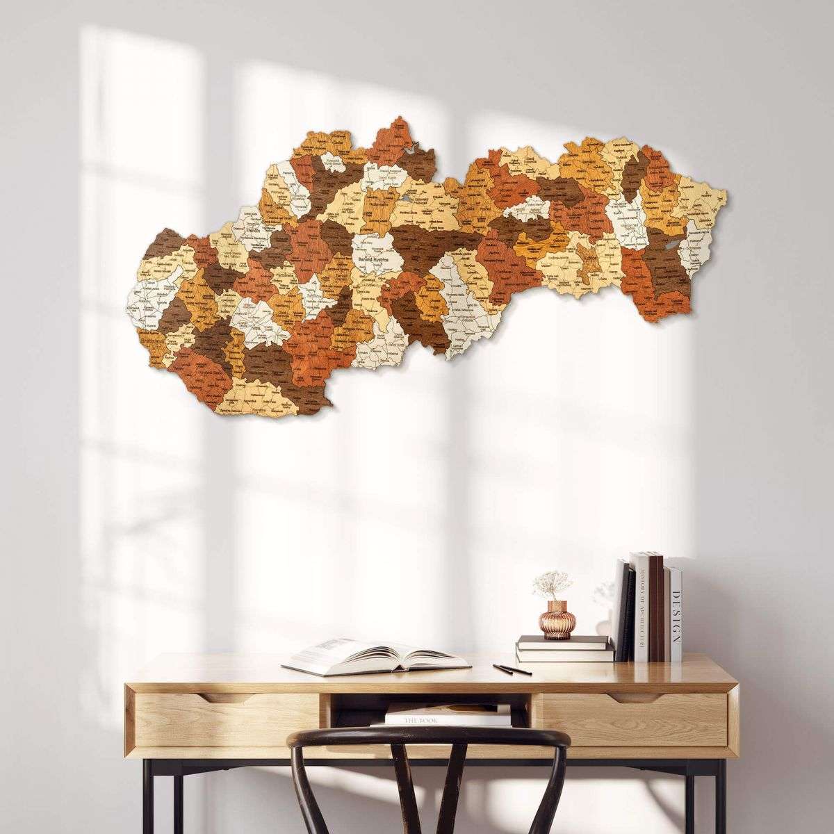 Wooden Map of Slovakia