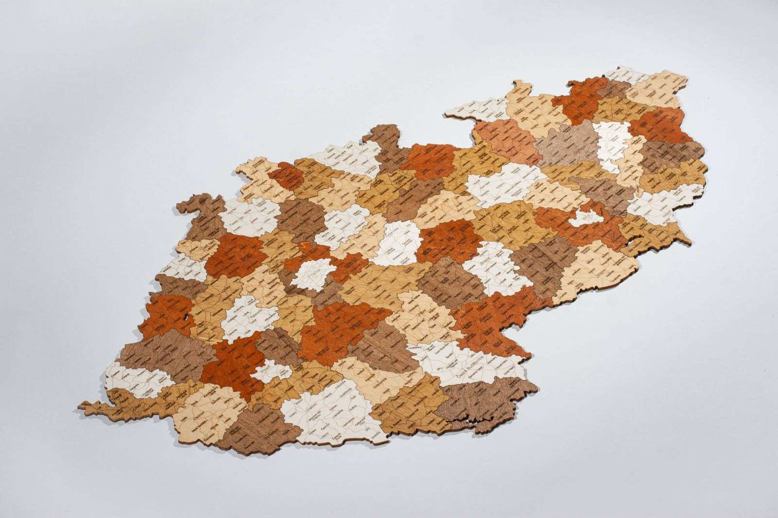 Wooden Map of the Czech Republic
