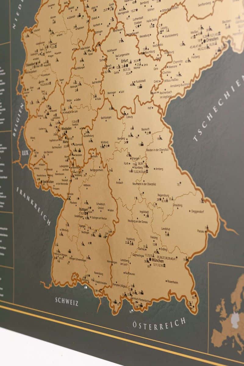 Kraskaart van Duitsland