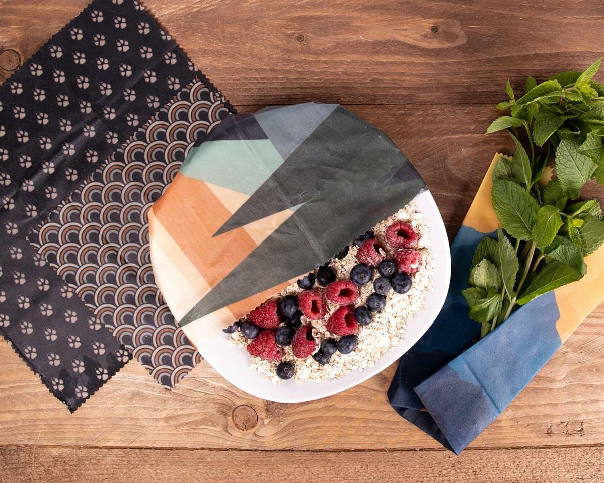 Set Alaskan Maker Bees Wrap, 4 folii din ceară