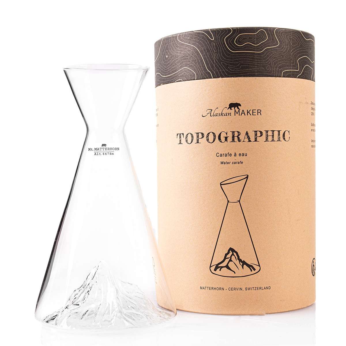 Alaskan Maker topographic water carafe