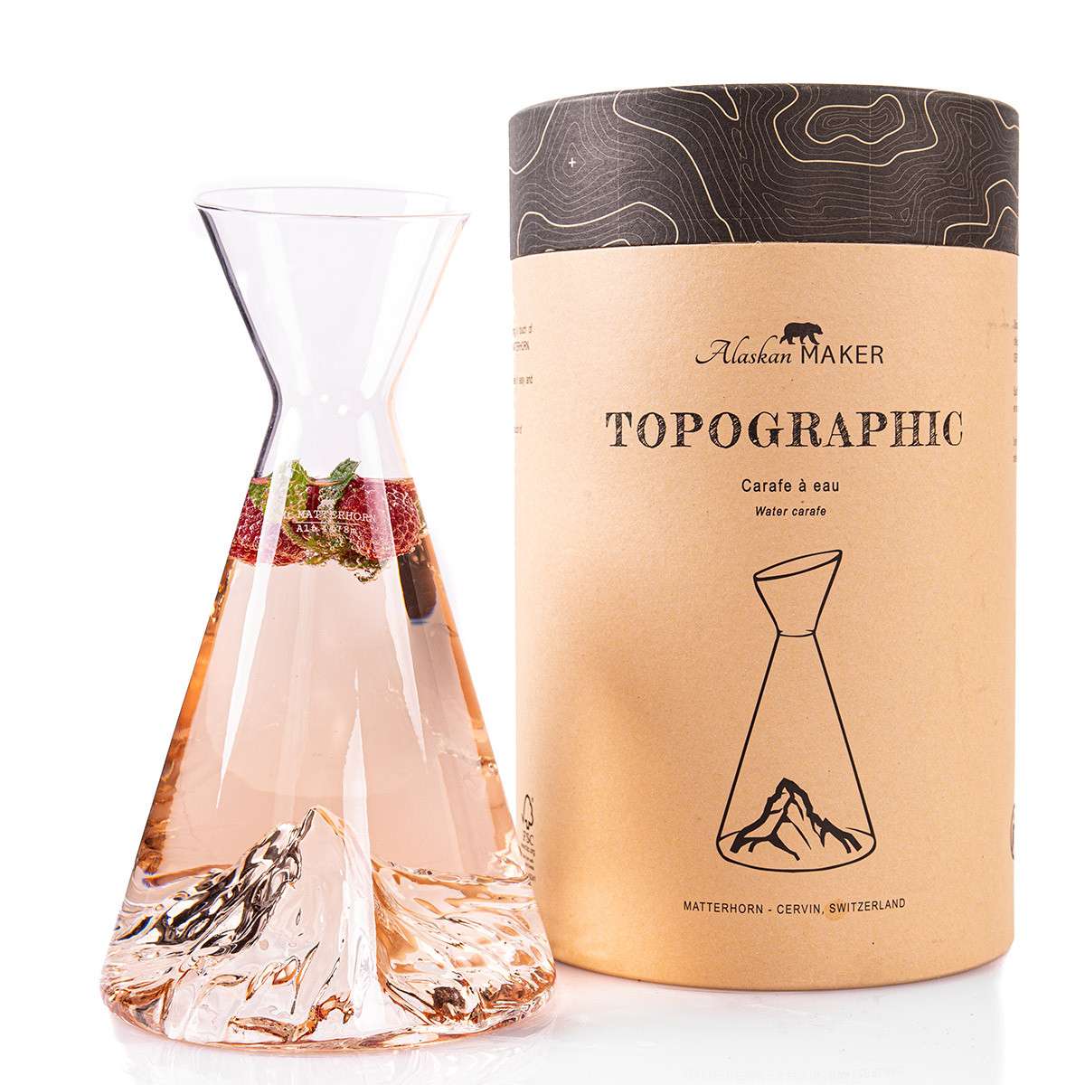 Alaskan Maker topographic water carafe