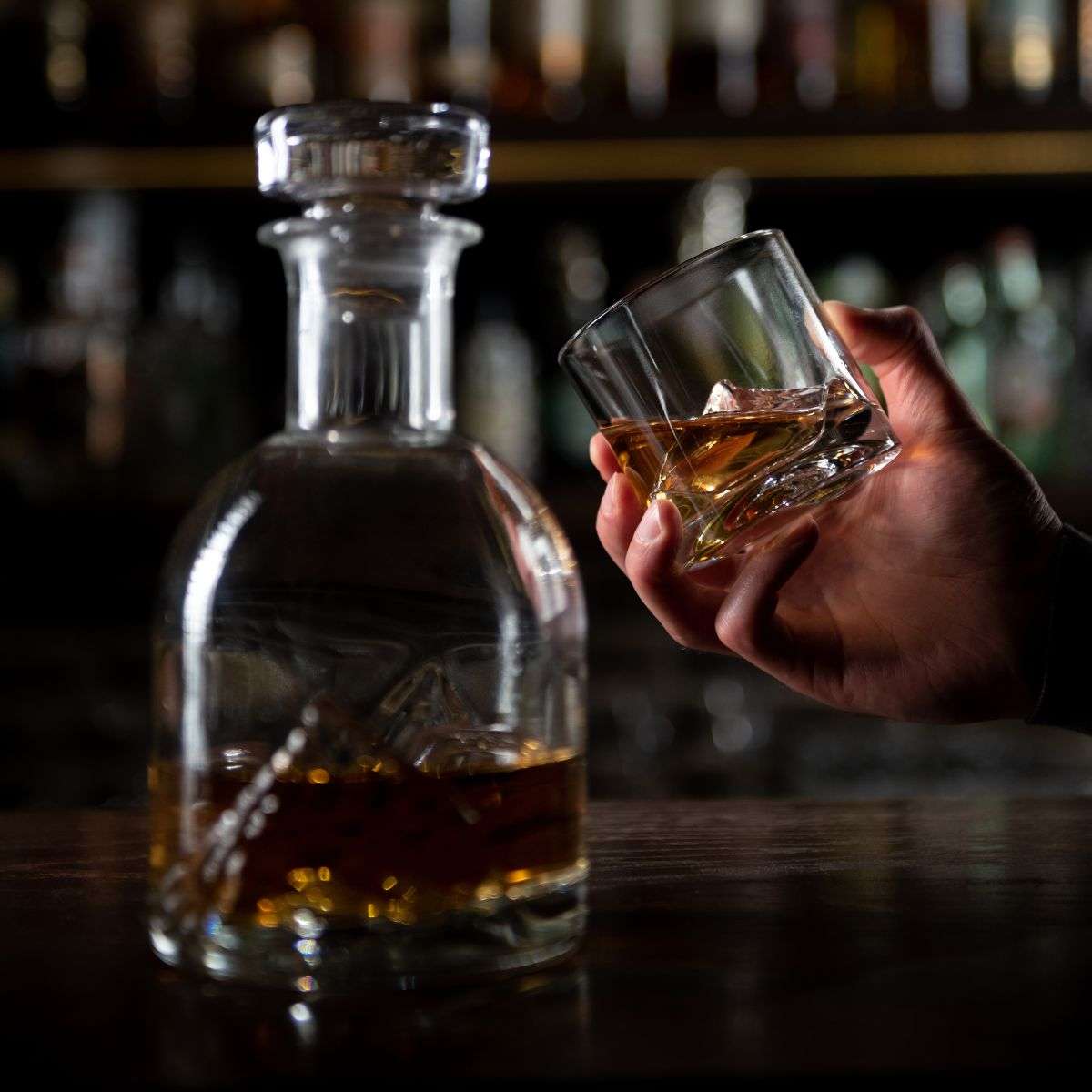 LIITON Crystal Whiskey Decanter Set