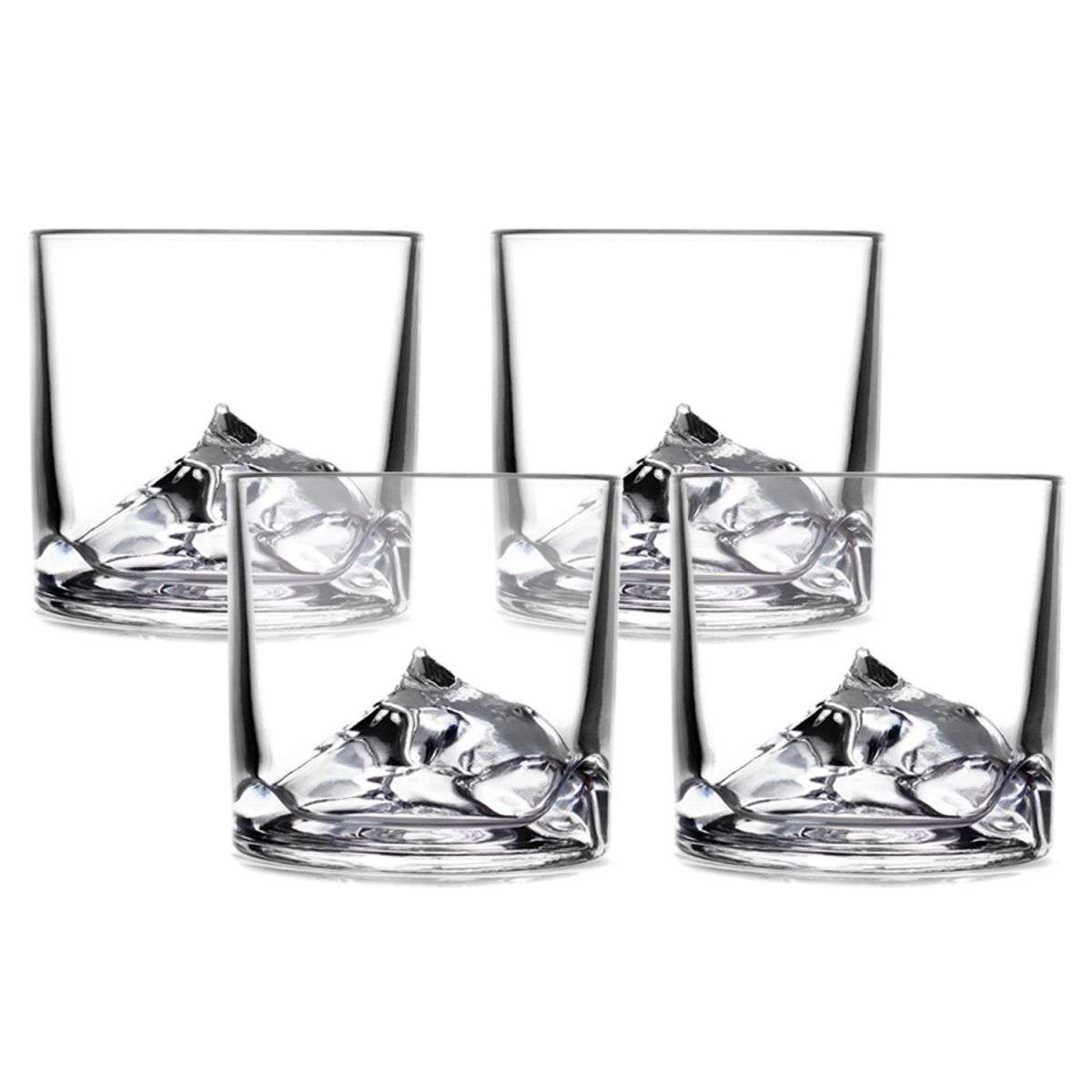 LIITON Set of 4 Whiskey Glasses