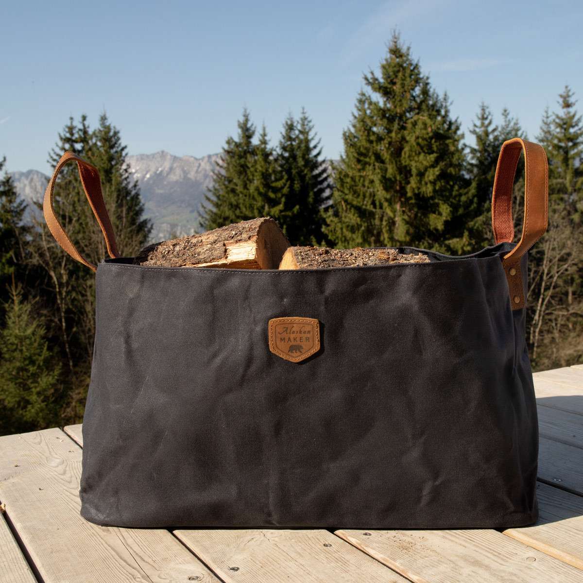 Alaskan Maker log bag FIREWOOD