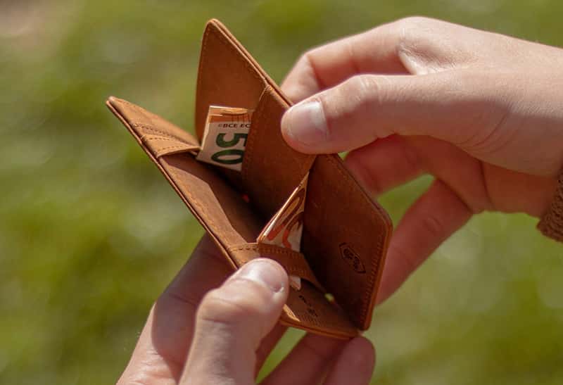 Alaskan Maker cartera de cuero MAGIC HANDY