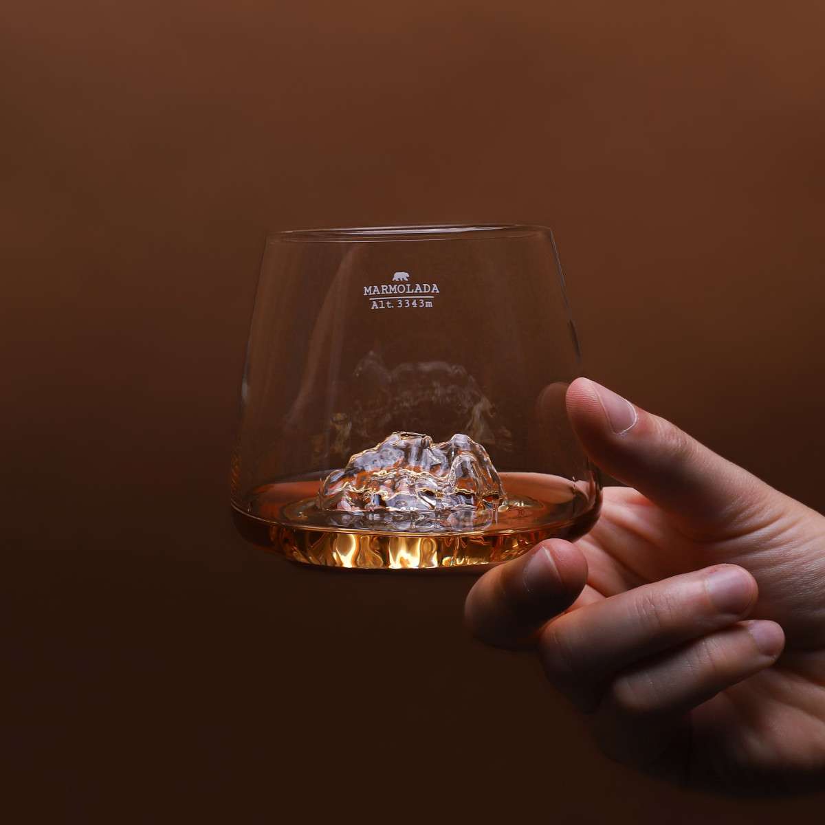 Alaskan maker Tofane & Marmolada set of 2 topographic glasses