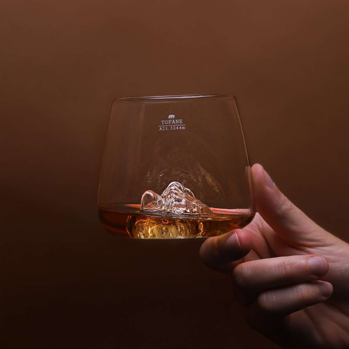 Alaskan maker Tofane & Marmolada set of 2 topographic glasses