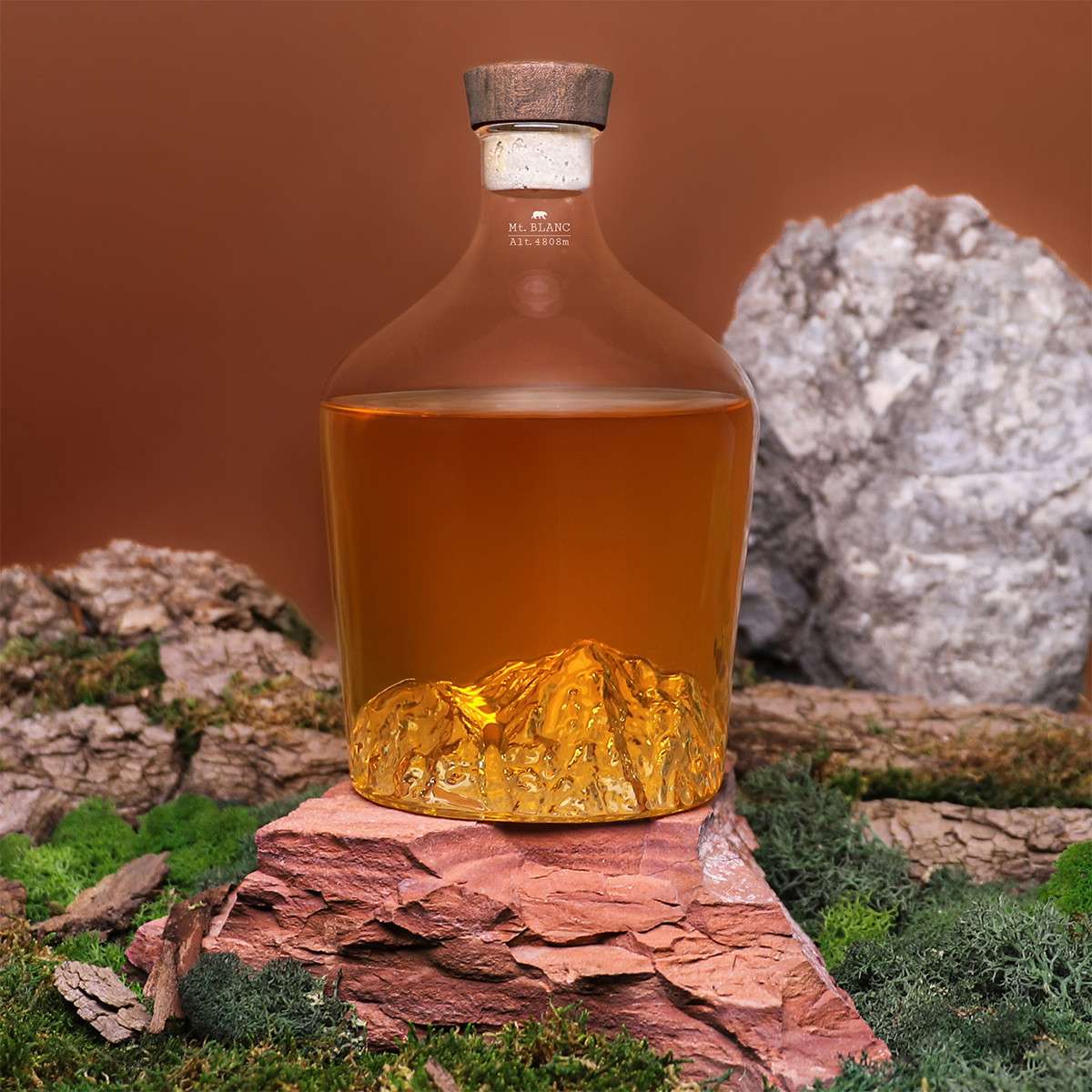 Alaskan Maker topographic decanter for spirits