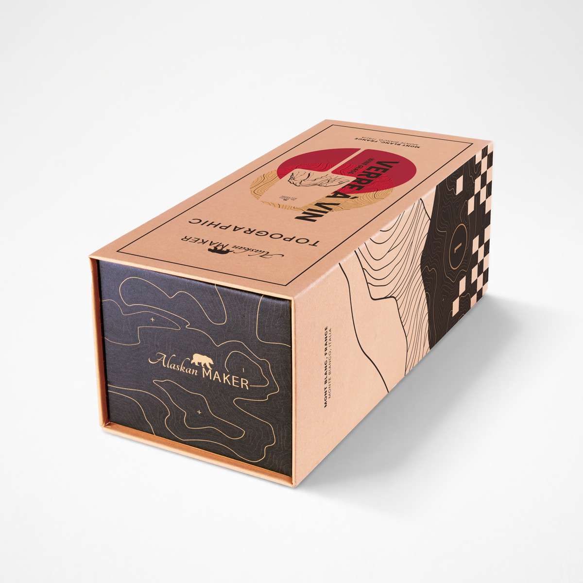 Alaskan Maker pahar topografic pentru vin