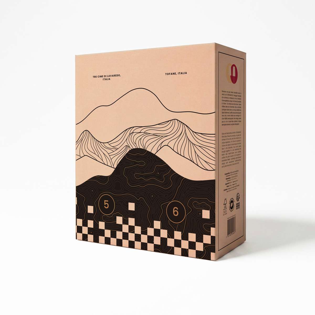 Set Alaskan Maker 2 pahare de vin Tofane & Tre Cime di Lavaredo