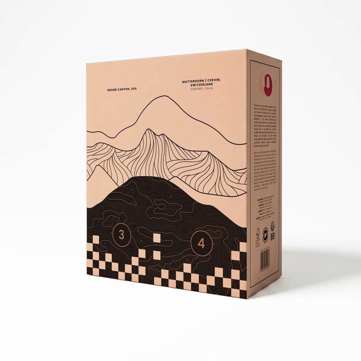 Set Alaskan Maker 2 pahare de vin Grand Canyon & Matterhorn