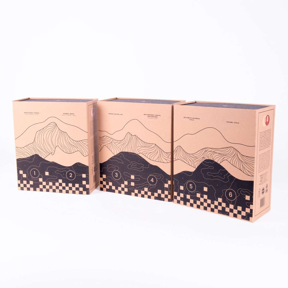 Set Alaskan Maker 2 pahare de vin Mt Blanc & Everest