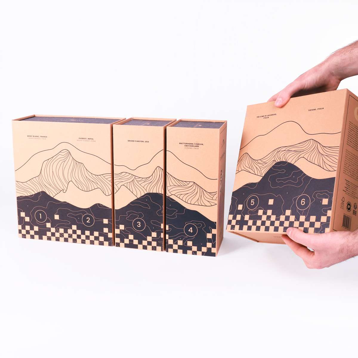 Alaskan Maker pahar topografic pentru vin