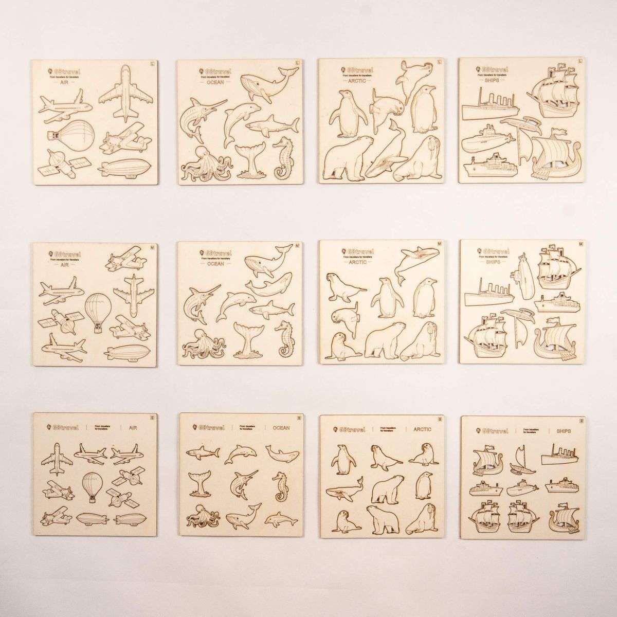 Wooden themed boards